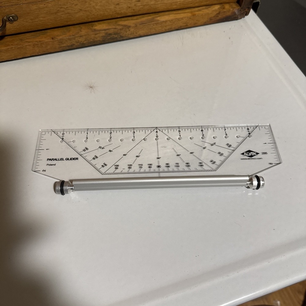 Parallel Glider Architect Drafting Engineering Tool Vintage 10" Alvin #295 EUC